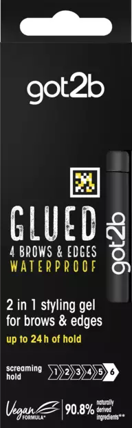 Got2b glued 4 brows&edges muotoilugeeli - Muotoilugeelit ja -vahat - 7332531124515 - 1