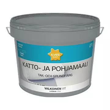 Ilves Katto-ja Pohjamaali Valkoinen 2,7L - Pohjamaalit - 6430026950005 - 1