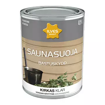 Ilves Saunasuoja Kirkas 0,9L - Saunasuojat ja vahat - 6430026950685 - 1