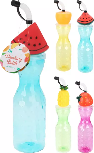 Juomapullo pillillä 500ml - Juomapullot ja shakerit - 8721037354615 - 1