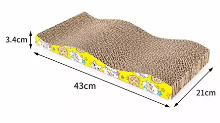 Kissan raapimisalusta pahvia 41,5X22X7 - Kissan tarvikkeet - 6438159833325 - 1