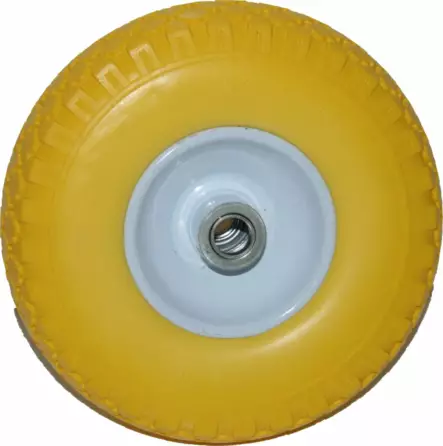 Kottikärrynpyörä PU-foam 10" 3,00-4 - Nokka-, halko-, kotti- ja pumppukärryt - 6438159038805 - 1