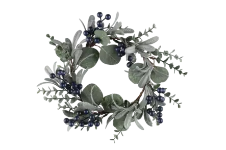 Kranssi siniset marjat 30cm - Joulukoristeet - 6410416393865 - 1