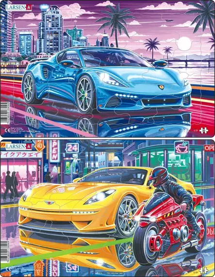 Larsen Elegant Sport Cars in the city - Palapelit ja pulmapelit - 7023852133095 - 2