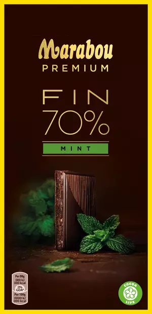 Marabou fin 70% mint 100g - Suklaat - 7622300313715 - 1