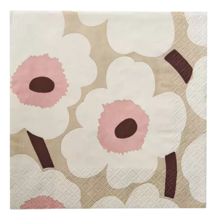 Marimekko Lautasliina Unikko 24cm - Lautasliinat - 6411632140745 - 2