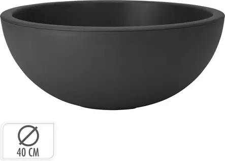 Muoviruukku harmaa, 40cm - Muoviruukut - 8720573148795 - 1