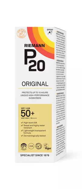 P20 SPF50+ spray aurinkosuoja original - Aurinkorasvat ja itseruskettavat - 5701943102855 - 1
