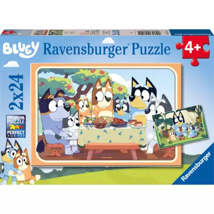Palapeli 2X24 palaa Bluey lets do - Palapelit ja pulmapelit - 4005556057115 - 1