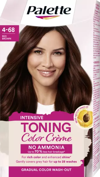 Palette kevytväri 4-68 Red Brown - Hiusvärit - 7332531119665 - 1