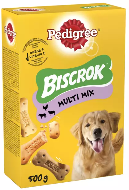 Pedigree Biscrok Multi Mix 500g - Koiran herkut - 5010394996495 - 1