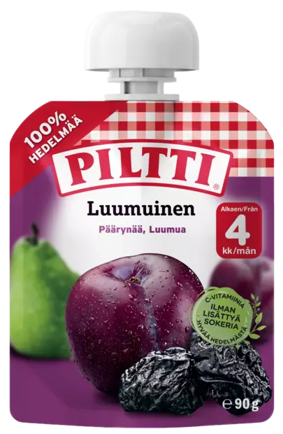 Piltti Luumuinen 90G 4kk - Lasten ruoka ja juoma - 7613035251335 - 1