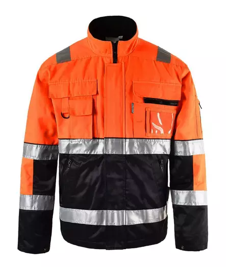 Protect MO915 vuorellinen oranssi-musta huomio-työtakki /56 - Työtakit ja Liivit - 6419746109825 - 1