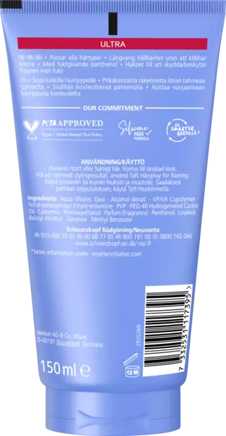 Schwarzkopf Taft Ultra hiusgeeli 150ml - Hiusvärit - 7332531117395 - 2