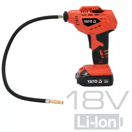 Yato akkukompressori 18v + 2.0 ah akku ja laturi sarja - Akku- ja sähkötyökalut - 5906083050565 - 1