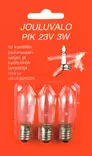 Airam Varalamppu 3W 23V E10 3 kpl - Koristelamput - 6435200000965 - 1