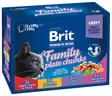 Brit Premium Cat Paloja kastikke liha-kala Family plate lajitelma 12x100g - Koiran märkäruoat - 8595602506255 - 1