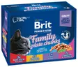 Brit Premium Cat Paloja kastikke liha-kala Family plate lajitelma 12x100g - Koiran märkäruoat - 8595602506255 - 1