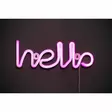 Finnlumor Led-valo teksti Hello pinkki - Jouluvalot - 6410416480855 - 1
