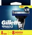 GILLETTE MACH3 TURBO 8KPL - Hiustenhoito ja hiuskoristeet - 7702018465385 - 1