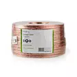 Kaiutinkaapeli 2x6.00 mm² CCA 100m pyöreä PVC läpikuultava - Asennuskaapelit ja sähköjohdot - 5412810312825 - 2