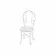 Kapel miniatyyri tuoli valkoinen - Askartelukoristeet - 6410413352315 - 1