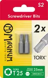 Kärki 2kpl T30 25mm - Ruuvauskärjet - 6418868175305 - 1