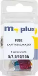 M+ Laattasulakelajitelma 5/7,5/10/15A - Sulakkeet ja sulakelajitelmat - 6417196696865 - 1