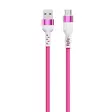 Punottu kaapeli USB-A -> USB-C, 60W, 10 Gbps, 2m, punainen - Puhelintarvikkeet ja laturit - 6430076525185 - 1