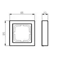 Peitelevy Impressivo 1-os. 85mm valk. - Peitelevyt ja kehykset - 6418677333255 - 3