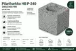 Pilariharkko P-240 240x240x190 - Pihakivet ja laatat - 6419249000605 - 2