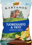 Taffel kartanon tuorejuusto&yrtit 180g - Sipsit, snacksit ja pähkinät - 6410380054625 - 1