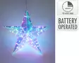 Tähti led valo sateenkariväri 37cm - Jouluvalot - 8721037213035 - 1