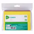 Värilliset kortit A6 20kpl - Kirjekuoret - 8720573839105 - 1