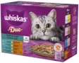 Whiskas 1+ Duo Surf&Turf hyyt. 12x85g - Kissan märkäruoat - 4008429155895 - 3