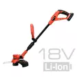 Yato akkutrimmeri 18v 108-137 cm + 2.0 ah akku ja laturi sarja - Ruohonleikkurit ja trimmerit - 5906083025235 - 1
