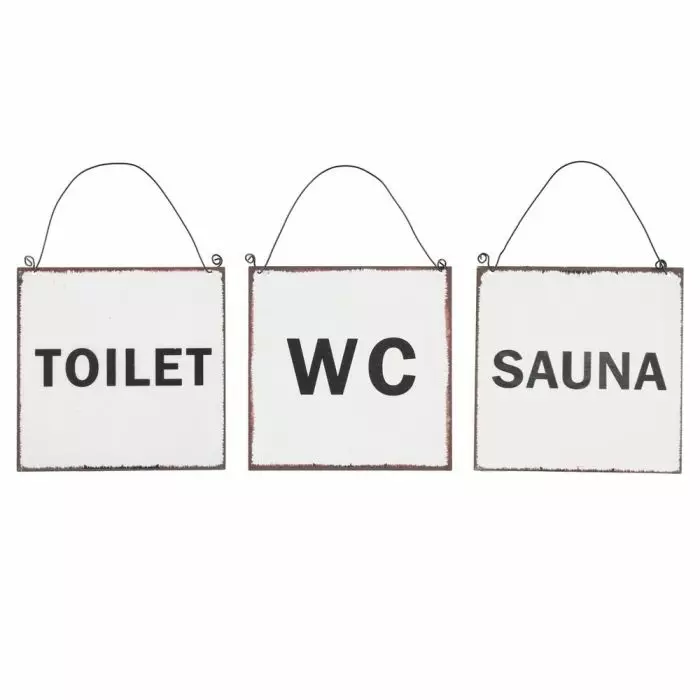 4Living Kyltti Valkoinen/musta - Kyltit, opasteet ja numerot - 6410413118805 - 1