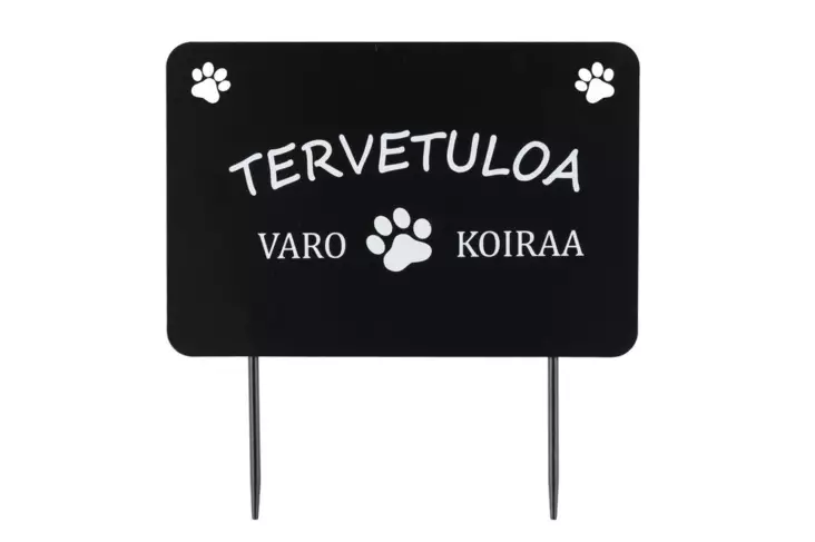 4Living Puutarhakyltti varo koiraa - Pihakoristeet - 6410416539805 - 1