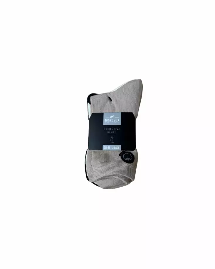 91451 Naisten puuvillasukat 3-pack Exlusive series 35-38 70% puuvillaa, 20% polyamidi, 2% elastaani Pesu 40°, Kuivausrumpu sallittu - Naisten sukat ja sukkahousut - 6438159914505 - 1