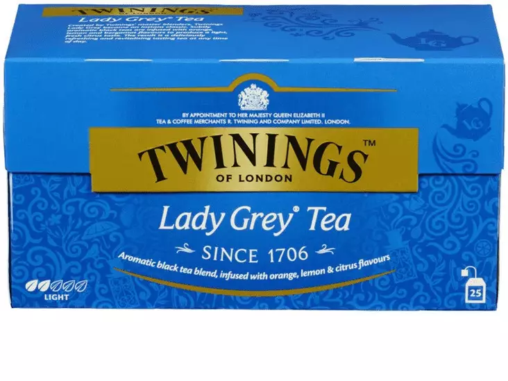 Twinings Lady Grey Tea 25pss - Teet ja kaakaot - 070177078775 - 1