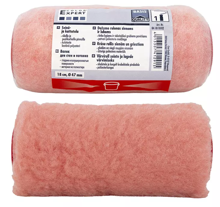 Pistotela roosa 24mm/180mm polyester - Maalaustelatelat ja jatkovarret - 4013307412915 - 1