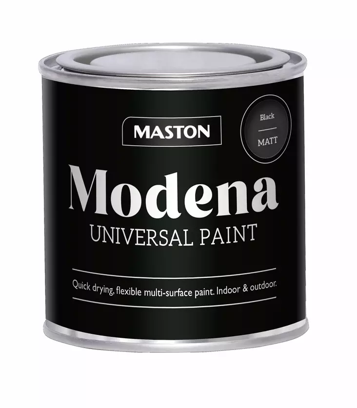 Maston Modena Matta Musta 250ml - Muut ulkomaalit - 6412496048505 - 2