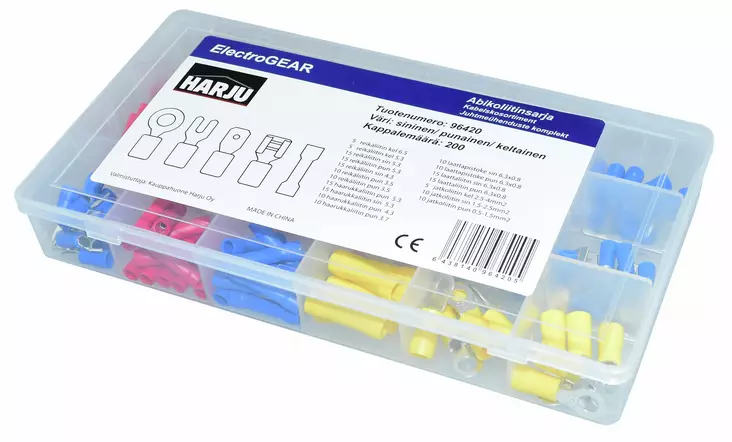 Abikoliitinsarja 200-osainen - Liittimet ja liitinlajitelmat - 6438140964205 - 1