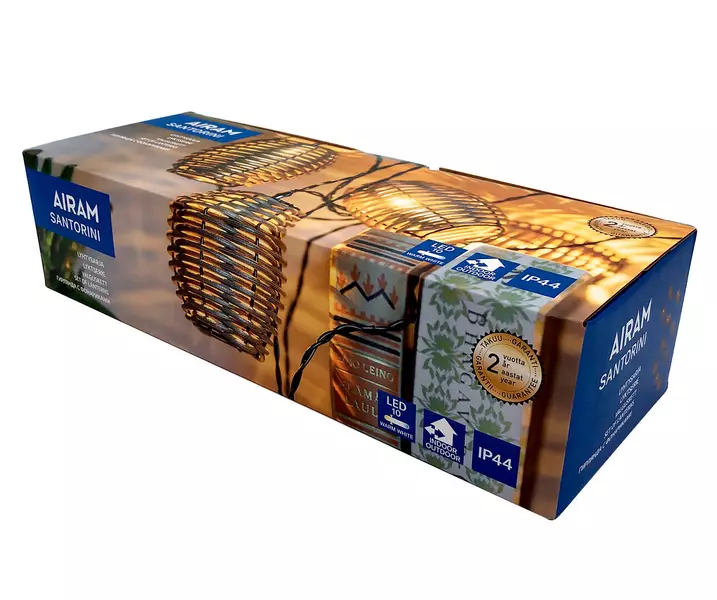 Airam Santorini valosarja rottinki - Pöytä- ja sisustusvalaisimet - 6435200298225 - 1