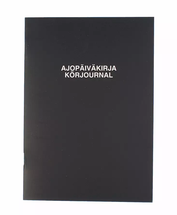 Ajopäiväkirja a5 pystymalli musta - Toimistopaperit - 6417027525005 - 1