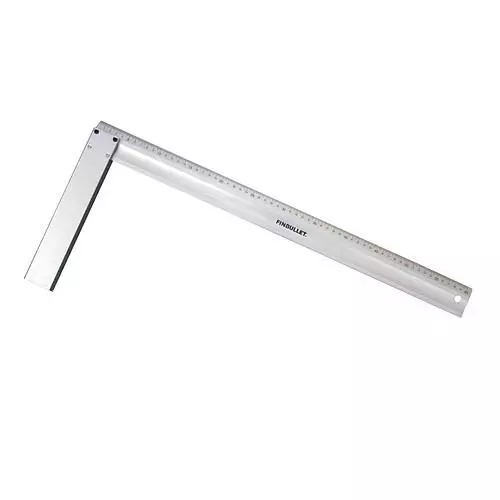 Alumiini suorakulma 600 mm - Suorakulmat ja viivaimet - 6438152017845 - 1