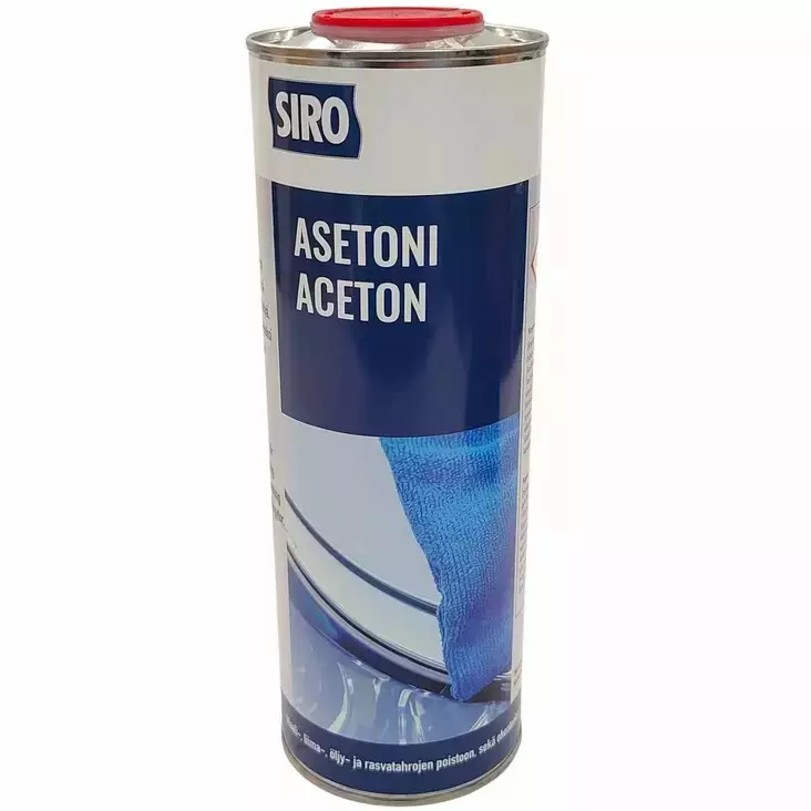 Asetoni 1L metallipurkki - Ohenteet ja liuottimet - 6438168104065 - 1