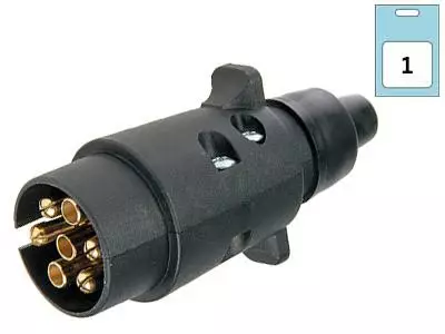 Autoline 7-nap. pistoke muovi 12V - Peräkärryn valot - 6438255051975 - 1