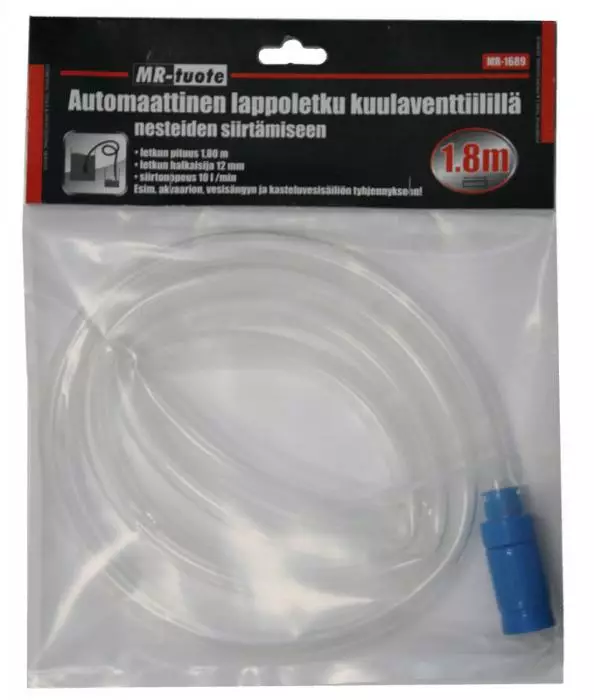 Automaattinen lappoletku 12mm x 1,8m - Letkutuotteet - 6430032155685 - 1