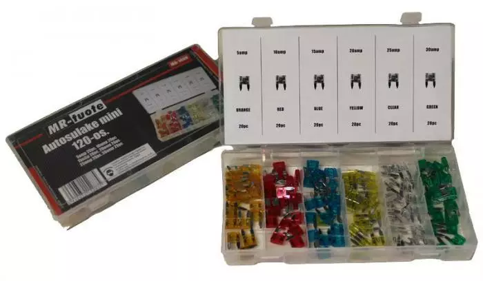 Autosulake mini 120-osainen 5-30A - Sulakkeet ja sulakelajitelmat - 6430032152875 - 1